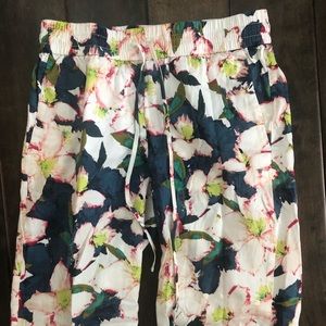 J. Crew Floral Drawstring Jogger